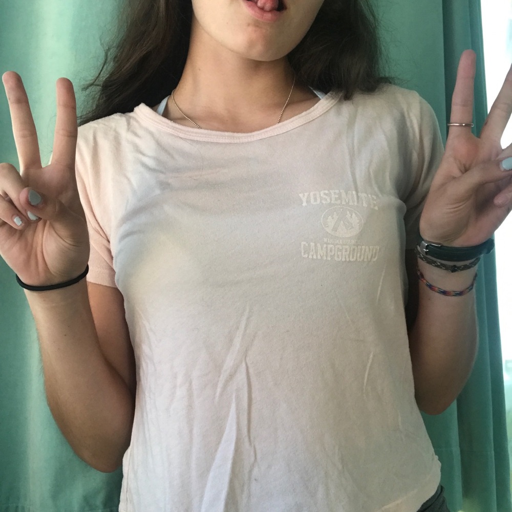YOSEMITE Light pink brandy tee